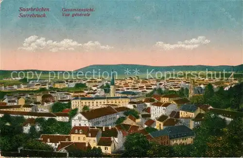 AK / Ansichtskarte Saarbruecken Panorama Saarbruecken