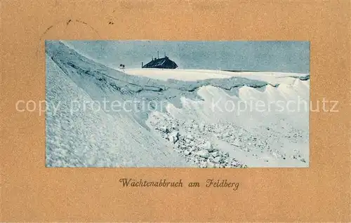 AK / Ansichtskarte Feldberg_Schwarzwald Waechtenabbruch Feldberg Schwarzwald