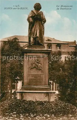 AK / Ansichtskarte Bonn_Rhein Beethoven Denkmal Bonn_Rhein