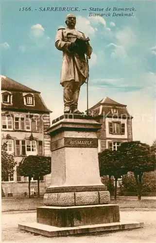 AK / Ansichtskarte Saarbruecken Bismarck Denkmal Saarbruecken