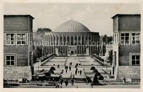 AK / Ansichtskarte Duesseldorf Rheinhalle Planetarium Ehrenhof Duesseldorf