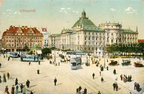 AK / Ansichtskarte Muenchen Justizpalast Muenchen