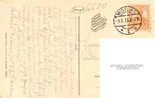 AK / Ansichtskarte Worms_Rhein Stadtmauer Worms Rhein