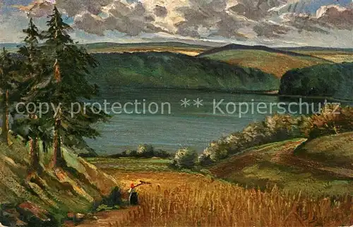 AK / Ansichtskarte Gillenfeld_Eifel Pulver Maar Gillenfeld_Eifel