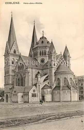 AK / Ansichtskarte Koblenz_Rhein Herz Jesu Kirche Koblenz_Rhein