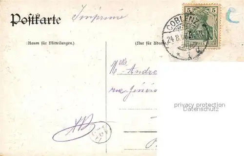 AK / Ansichtskarte Koblenz_Rhein Bruecke Panorama Koblenz_Rhein