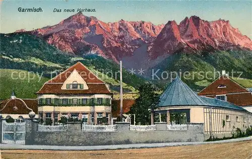 AK / Ansichtskarte Garmisch Partenkirchen Das neue Kurhaus Garmisch Partenkirchen