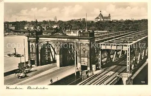 AK / Ansichtskarte Mannheim Rheinbruecken Mannheim