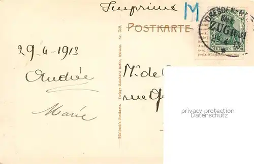 AK / Ansichtskarte Meissen_Elbe_Sachsen Schloss Bruecke Panorama Meissen_Elbe_Sachsen