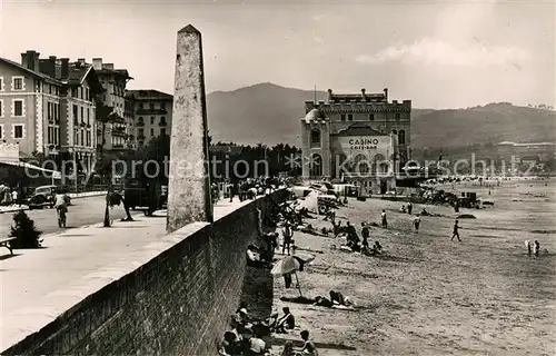 AK / Ansichtskarte Hendaye_Pyrenees_Atlantiques Plage Maree Basse Hendaye_Pyrenees