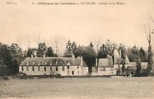 AK / Ansichtskarte Vaucelles_Calvados Chateau de la Riviere Vaucelles_Calvados