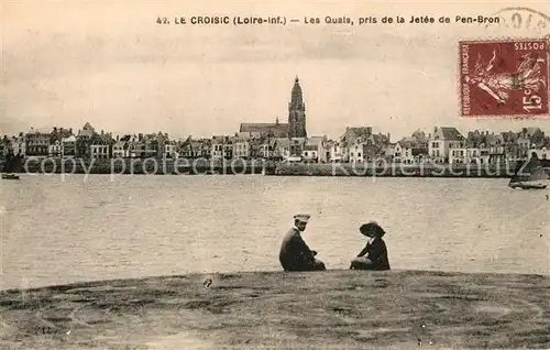 AK / Ansichtskarte Croisic_Le Panorama Kirche Quais Croisic_Le