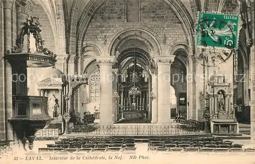 AK / Ansichtskarte Laval_Mayenne Altarraum Cathedrale Laval Mayenne