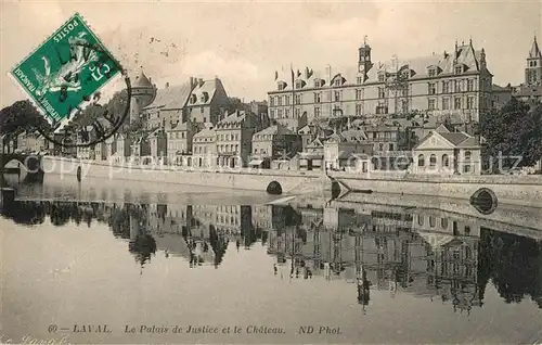 AK / Ansichtskarte Laval_Mayenne Schloss Palais de Justice Laval Mayenne