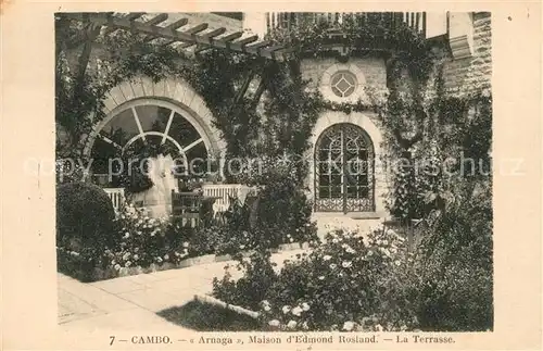 AK / Ansichtskarte Cambo les Bains Haus Edmond Rosland Terrasse Cambo les Bains