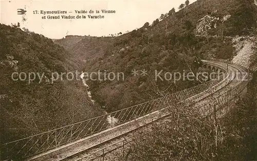 AK / Ansichtskarte Eymoutiers Vallee de la Vienne Grand Viaduc de la Varache Eymoutiers