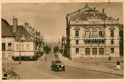 AK / Ansichtskarte Autun Place du Champ de Mars Theatre Autun