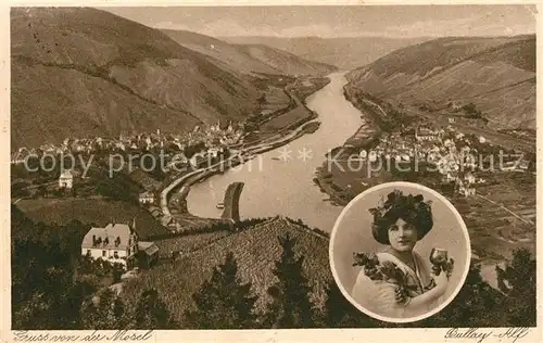 AK / Ansichtskarte Bullay_Mosel Fliegeraufnahme Alf Bullay Bullay_Mosel