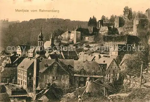 AK / Ansichtskarte Montjoie_Monschau Blick vom Rahmenberg Montjoie Monschau