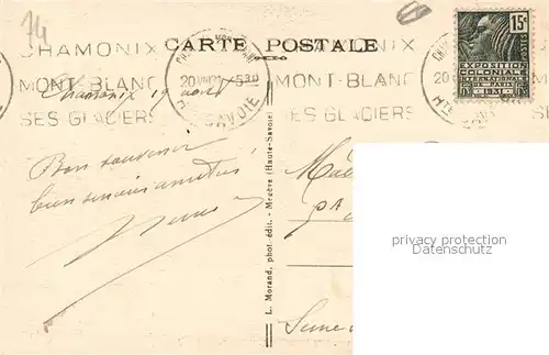 AK / Ansichtskarte Chamonix Mont Blanc Chamonix