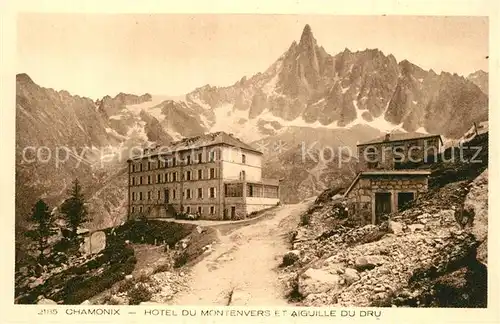 AK / Ansichtskarte Chamonix Hotel du Montenvers Aiiguielle du Dru Chamonix