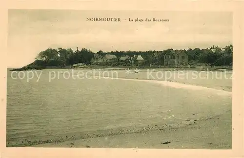 AK / Ansichtskarte Noirmoutier en l_Ile La plage des Souseaux Noirmoutier en l_Ile