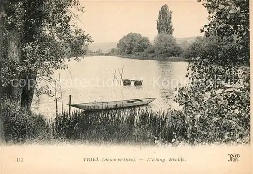 AK / Ansichtskarte Triel sur Seine Etang Deville Triel sur Seine
