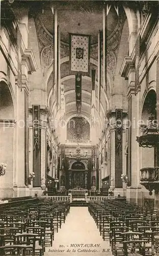 AK / Ansichtskarte Montauban_Tarn et Garonne Interieur de la Cathedrale 