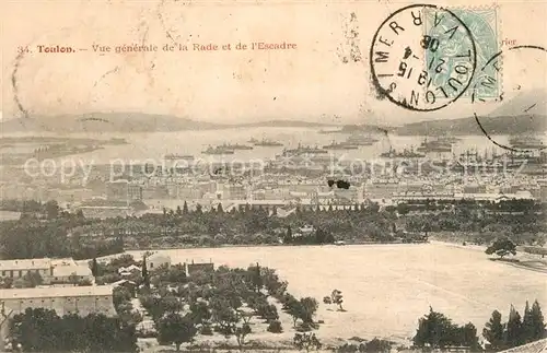 AK / Ansichtskarte Toulon_Var Panorama Rade Escadre Toulon_Var