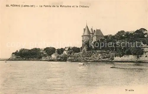 AK / Ansichtskarte Pornic Pointe de la Malouine Chateau Pornic
