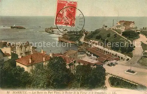 AK / Ansichtskarte Biarritz_Pyrenees_Atlantiques Bains du Port Vieux Biarritz_Pyrenees