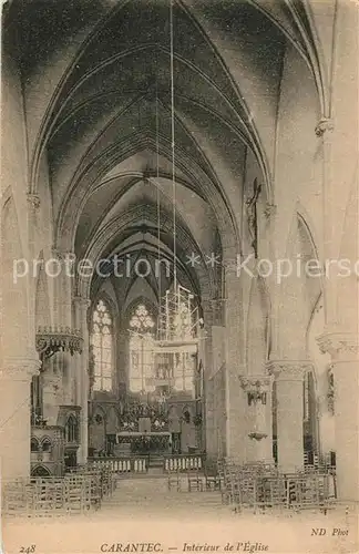 AK / Ansichtskarte Carantec Eglise Interieur  Carantec