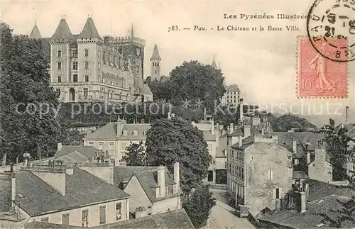 AK / Ansichtskarte Pau Chateau Basse Ville Pau