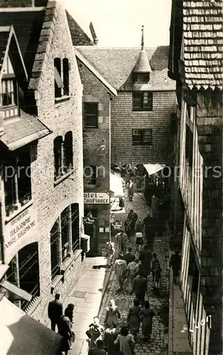 AK / Ansichtskarte Le_Mont Saint Michel La Rue Poste Maison de l Artichaut Le_Mont Saint Michel