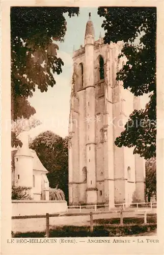 AK / Ansichtskarte Bec Hellouin_Le Ancienne Abbaye Tour Bec Hellouin_Le