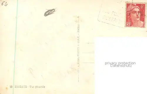 AK / Ansichtskarte Hendaye_Pyrenees_Atlantiques Panorama Hendaye_Pyrenees