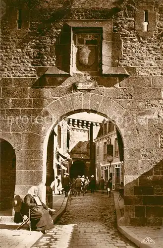 AK / Ansichtskarte Mont Saint Michel Porte du Boulevard Mont Saint Michel