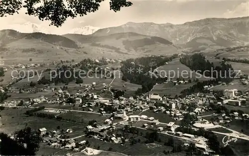 AK / Ansichtskarte Megeve Panorama Mont Blanc Megeve