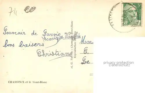 AK / Ansichtskarte Chamonix Mont Blanc Chamonix