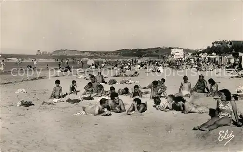 AK / Ansichtskarte Hendaye_Pyrenees_Atlantiques Plage Jumeaux Hendaye_Pyrenees