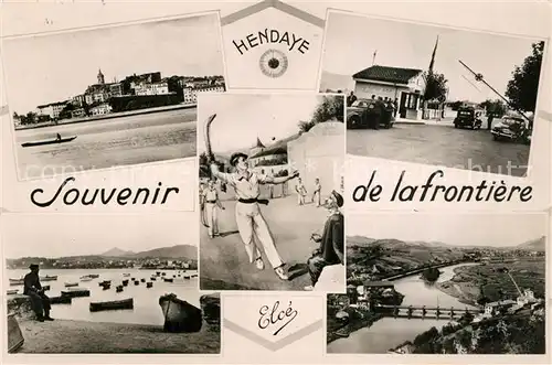 AK / Ansichtskarte Hendaye_Pyrenees_Atlantiques Frontiere Hendaye_Pyrenees