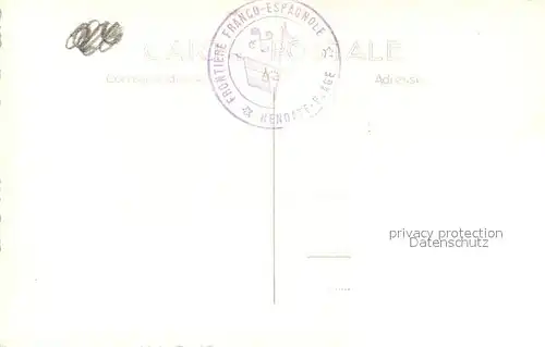 AK / Ansichtskarte Hendaye_Pyrenees_Atlantiques Plage Frontiere Hendaye_Pyrenees