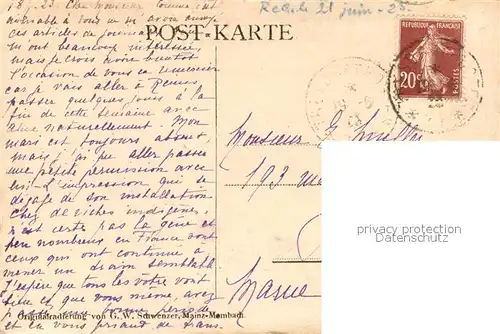 AK / Ansichtskarte Mainz_Rhein Der eiserne Turm Kuenstlerkarte Mainz Rhein