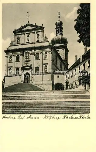 AK / Ansichtskarte Amberg_Oberpfalz Maria Hilfberg Kirche Kloster Amberg Oberpfalz
