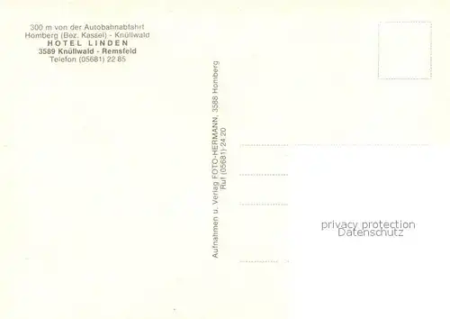 AK / Ansichtskarte Remsfeld Hotel Linden Gaststube Remsfeld