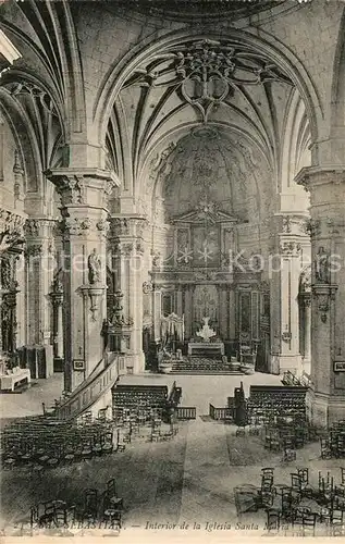 AK / Ansichtskarte San_Sebastian_de_La_Gomera Interior de la Iglesia Santa Maria San_Sebastian