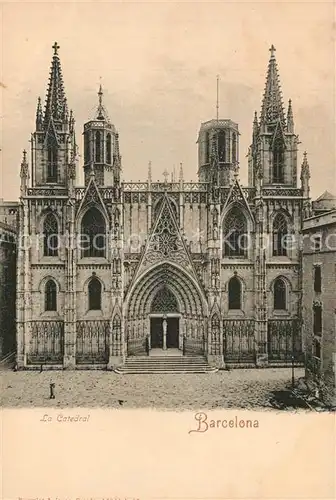 AK / Ansichtskarte Barcelona_Cataluna La Cathedral Barcelona Cataluna