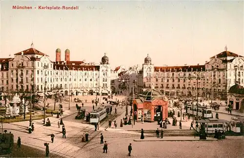 AK / Ansichtskarte Muenchen Karlsplatz Rondell Muenchen