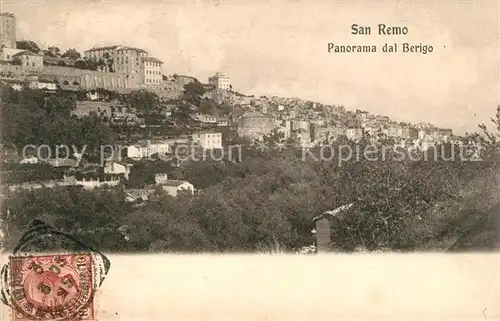 AK / Ansichtskarte San_Remo Panorama dal Berigo San_Remo