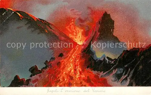 AK / Ansichtskarte Napoli_Neapel Eruzione del Vesuvio Napoli Neapel